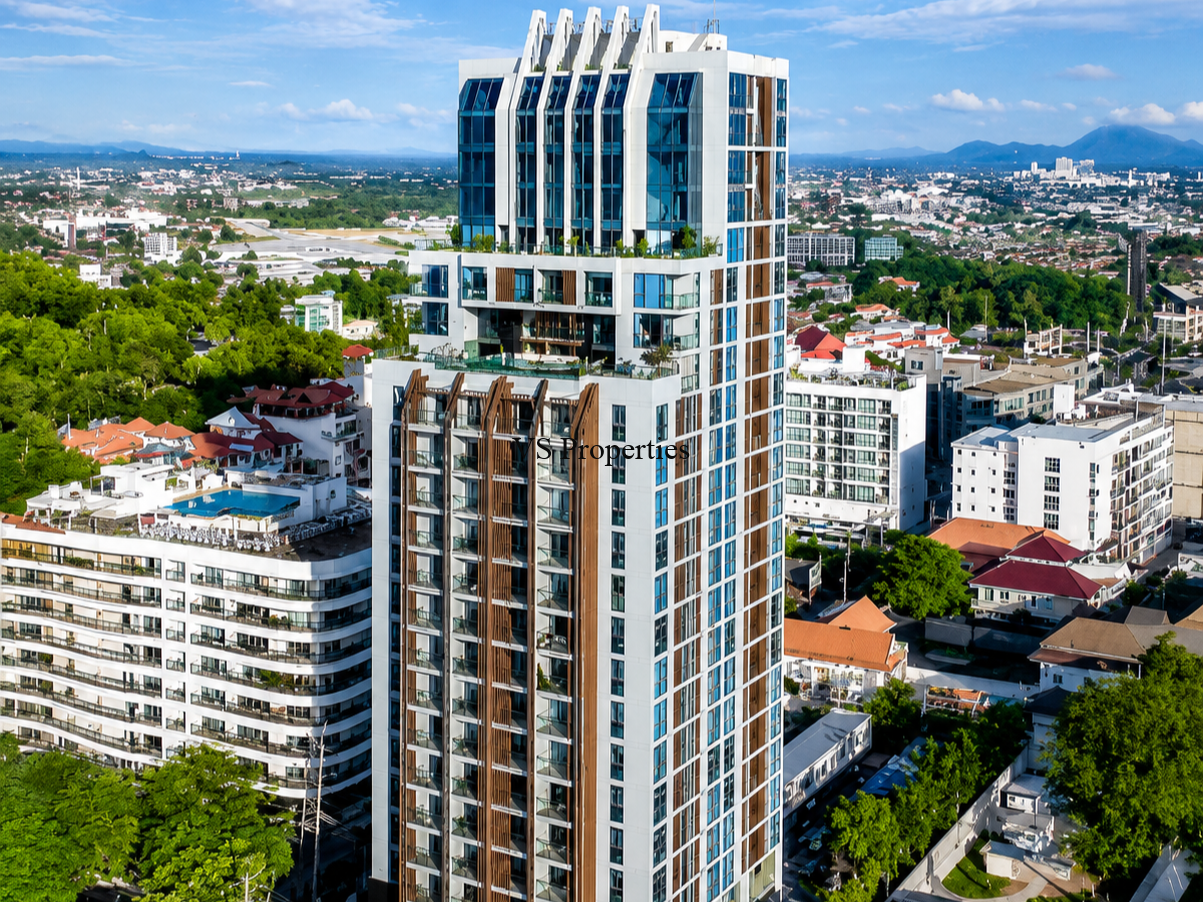 1 For Rent | 1 Bedroom Condo with Garden, City & Sea View at Beverly Mountain Bay, Pratamnak, Pattaya.