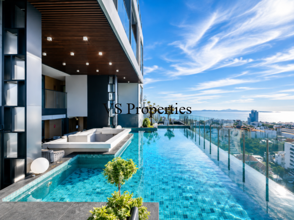For Rent | 1 Bedroom Sea View Condo at Beverly Mountain Bay, Pratumnak.