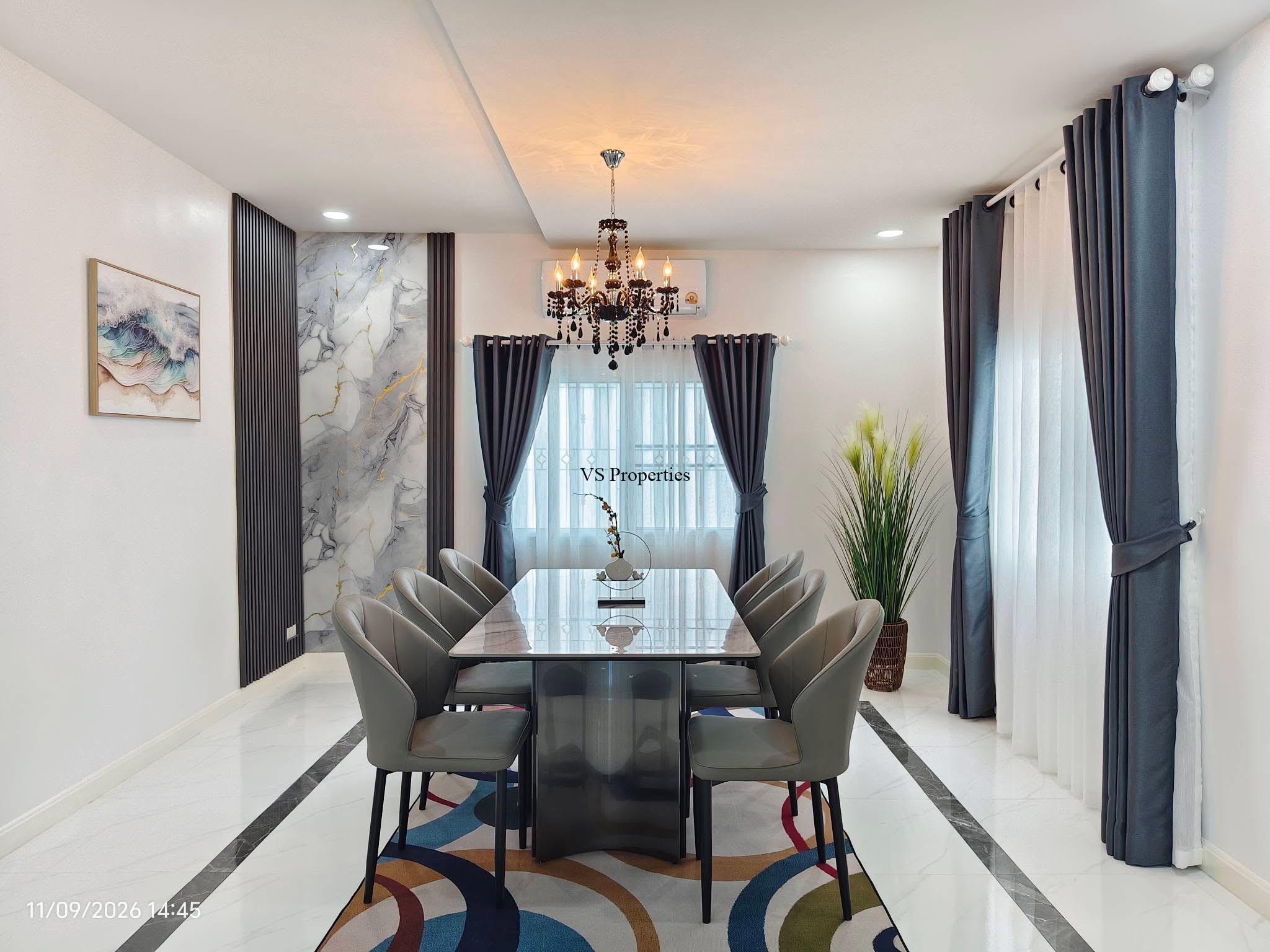 For Sale | Direct Installment Option 4 Bedrooms Detached House in Chatkaeo 9 Village Noen Phlap Wan, East Pattaya.